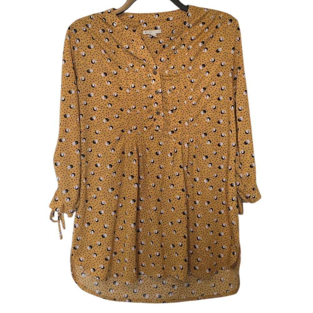 3/$15 Est 1946 Mod Print Blouse Size Small